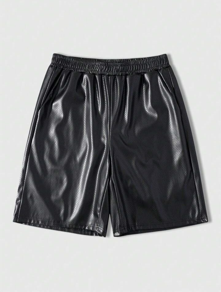Urban Edge Faux Leather Bermuda Shorts